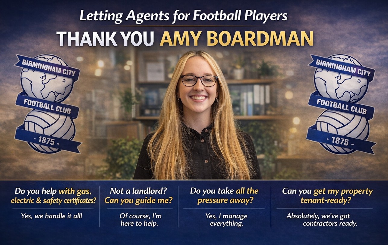 Letting Agents for Football Players – Thank You Amy Boardman